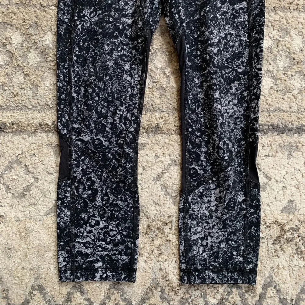 Lululemon Pace Rival Crop Achromatize Ice Grey Black Tights 2